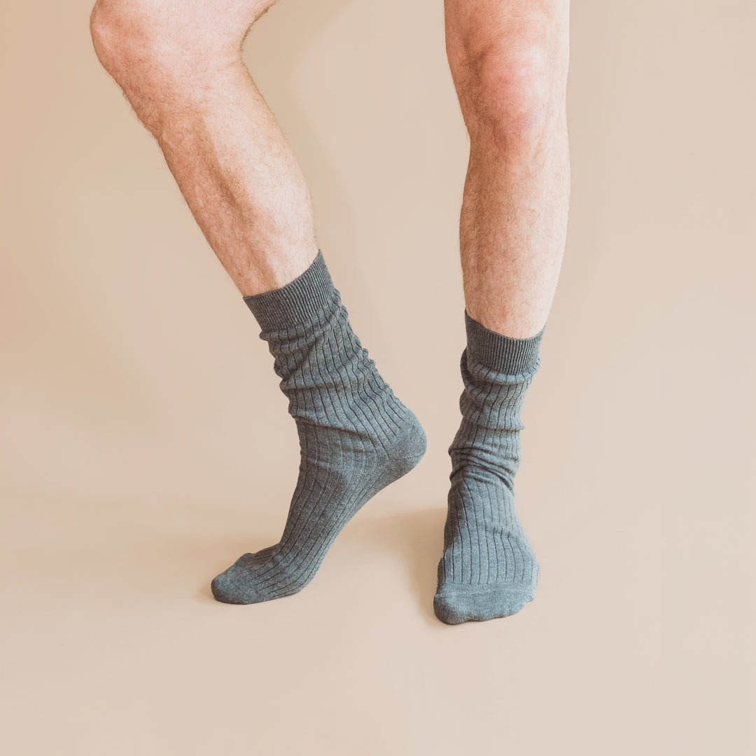 Adult Ribbed Socks - 100% Organic Cotton