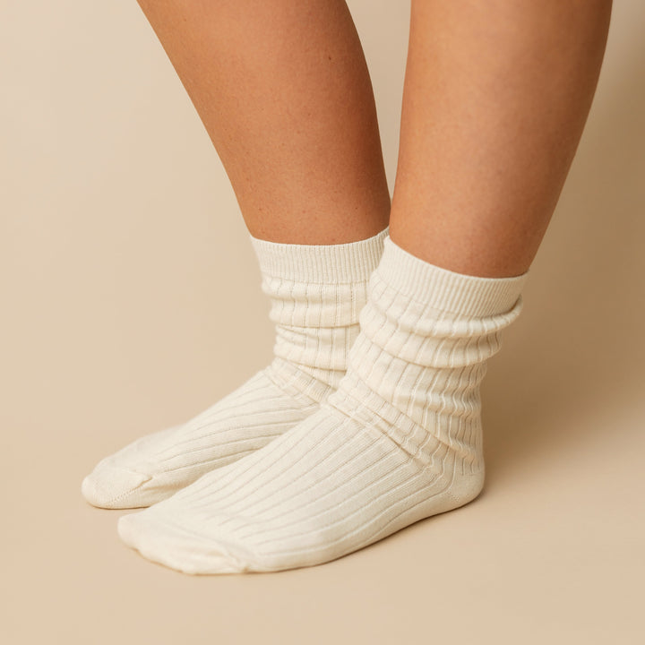 Adult Ribbed Socks - 100% Organic Cotton