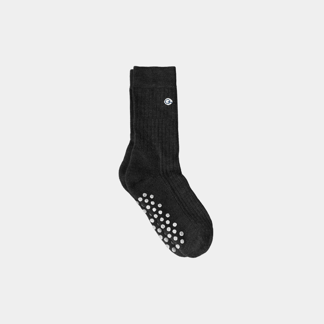 Merino Wool - Cotton Midweight Kids Socks with Grips