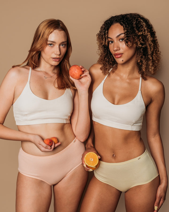Womens Classic Brief - Natural, Plant Dyes - 100% Organic Cotton (2 pack)