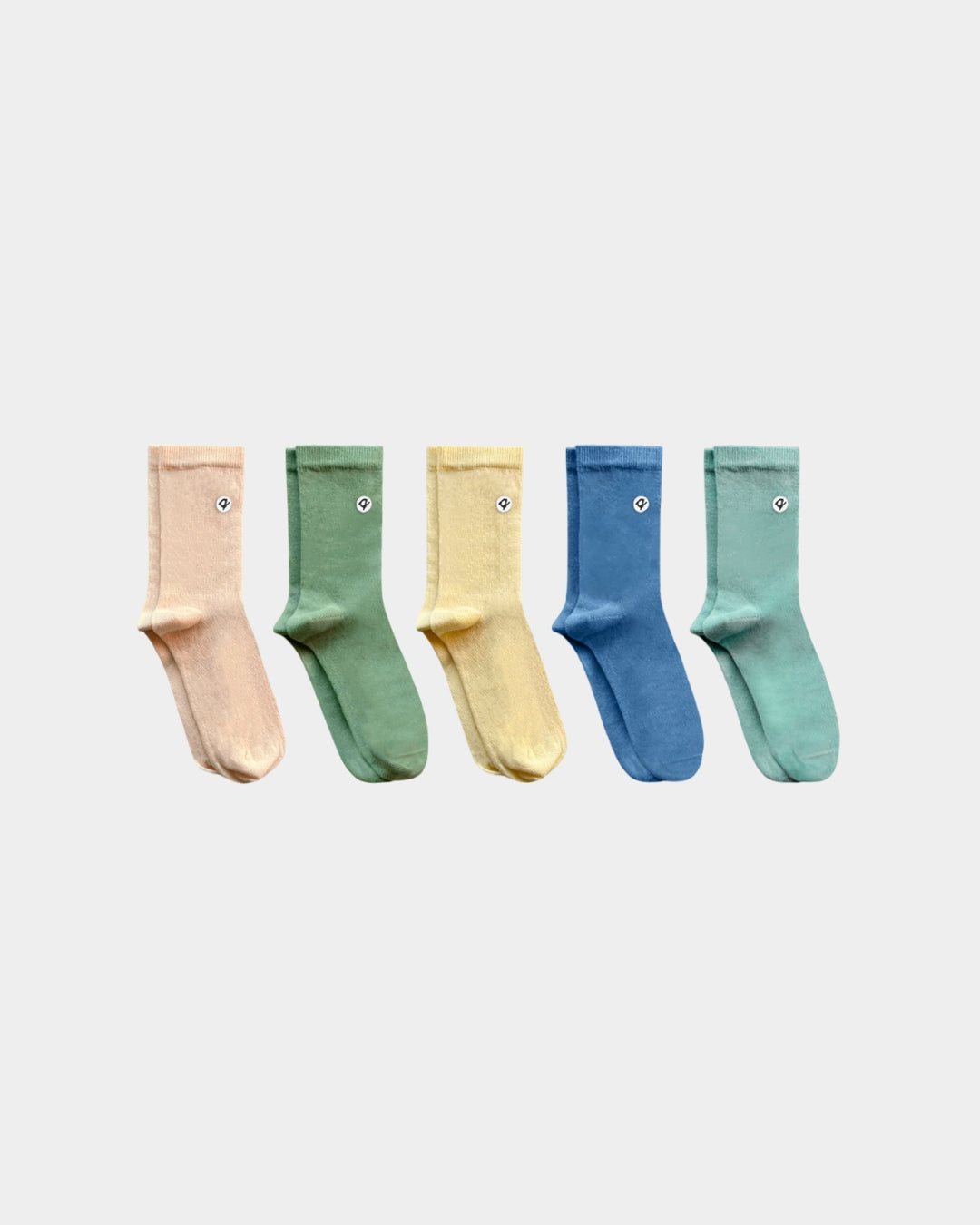 Organic Pastels Adult Socks (5 pairs) - 98% Organic Cotton