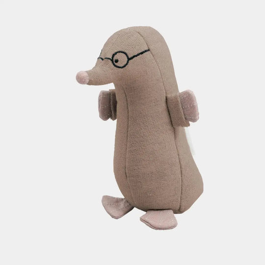 fabelab marvin mole ratlle organic toy