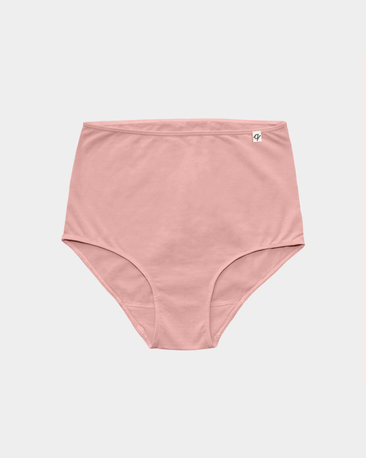 Women's High Waist Brief - Natural, Plant Dyes - 95% Organic Cotton (2 pack)