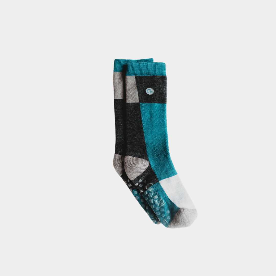 Wool socks with grips hotsell