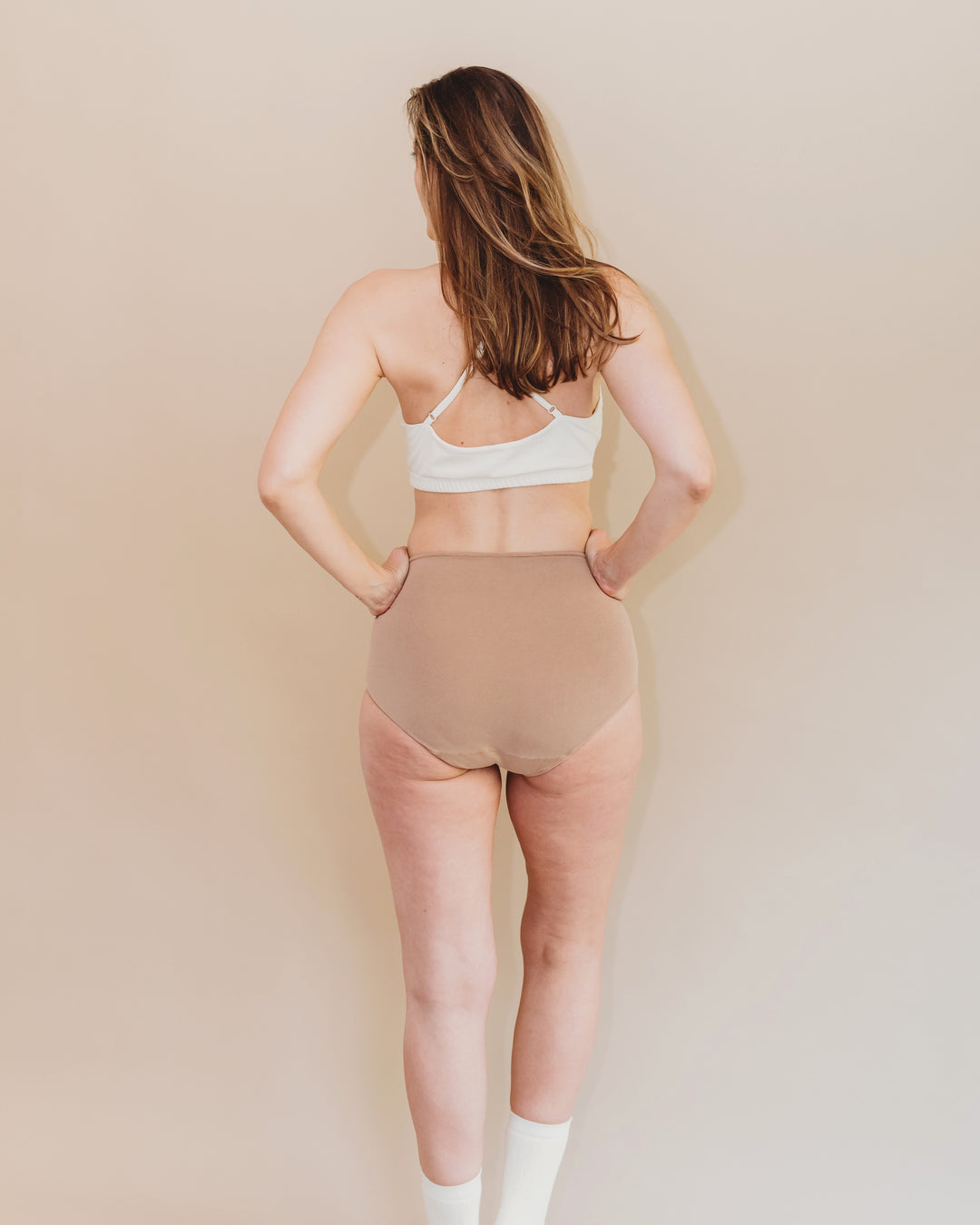 Women's High Waist Brief - Natural, Plant Dyes - 95% Organic Cotton (2 pack)