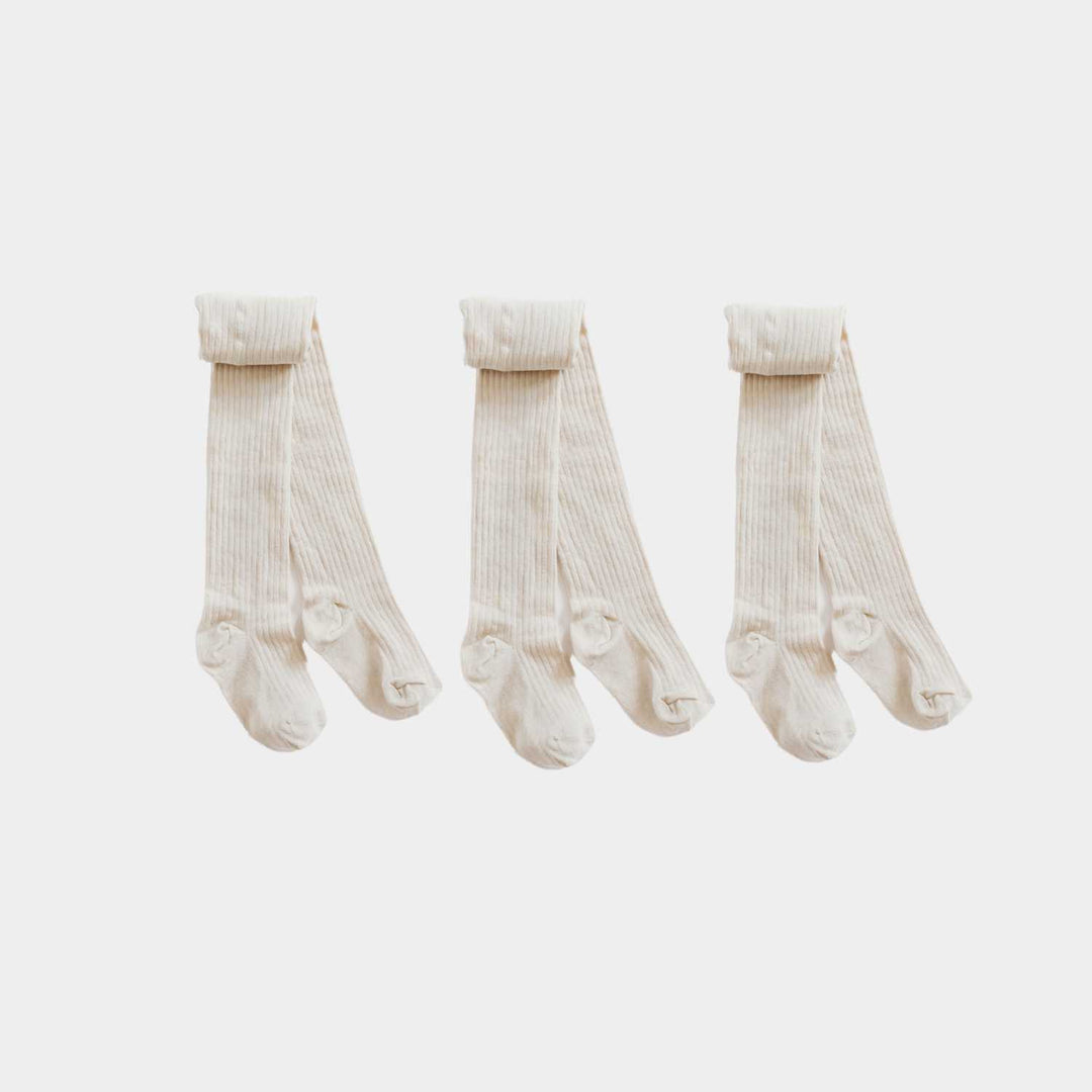 Oatmeal Tights  - 98% Organic Cotton Q for Quinn