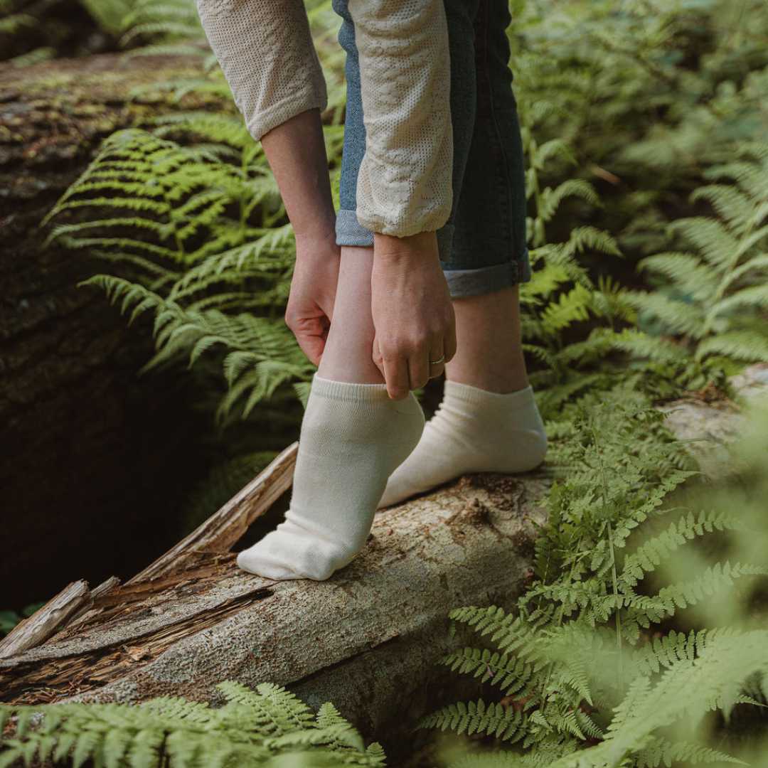 Pure Organic Cotton Ankle Socks for Women and Men