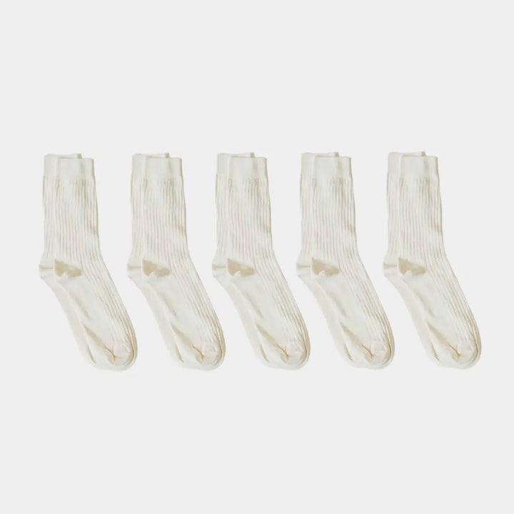 Pure (no dye) Ribbed Sock - 100% Organic Cotton Q for Quinn™