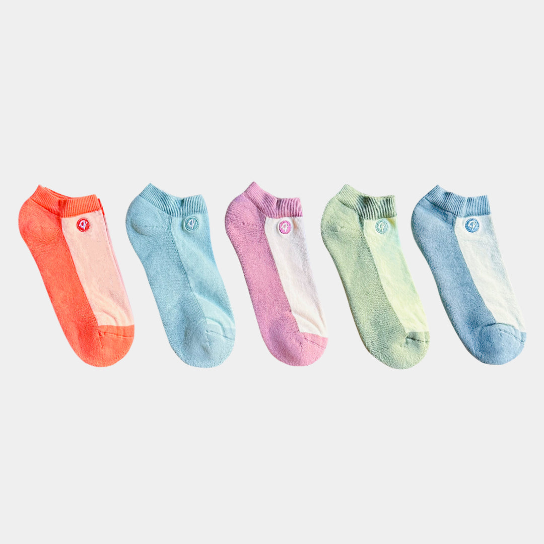 Cool Tones Ankle Lightweight Socks (5 pack) - 98% Organic Cotton