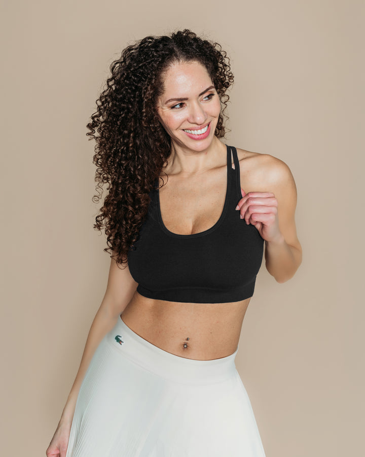 Organic Racerback Sports Bra - 95% Organic Cotton