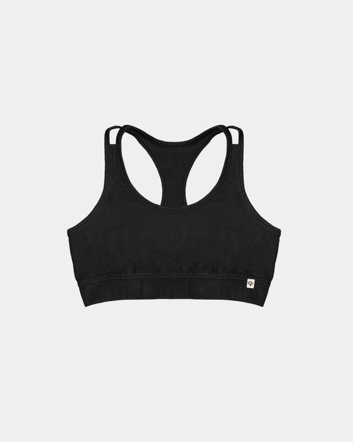 Organic Racerback Sports Bra - 95% Organic Cotton