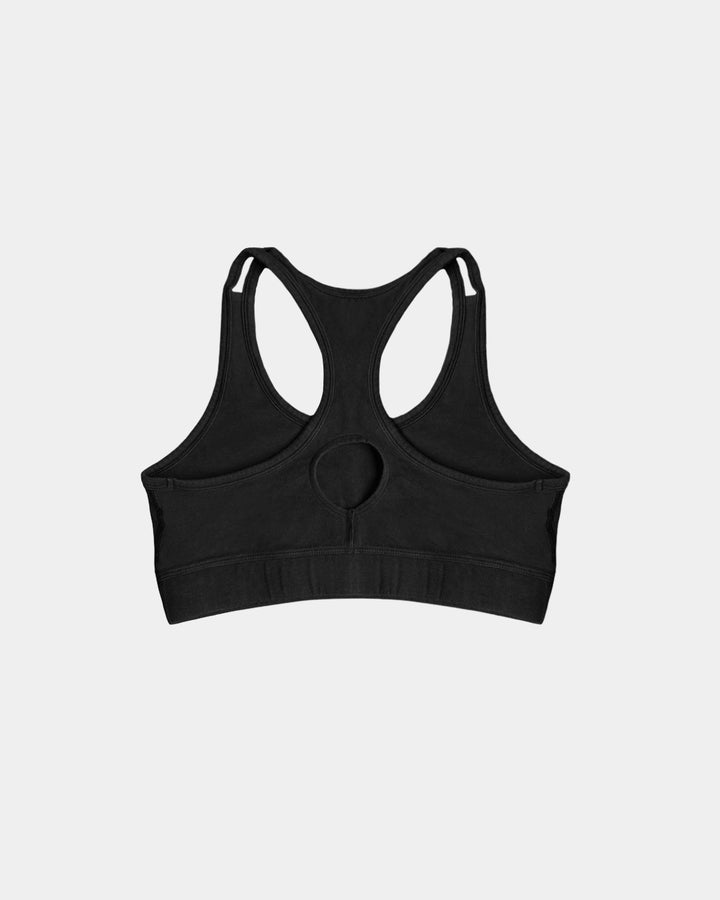 Organic Racerback Sports Bra - 95% Organic Cotton