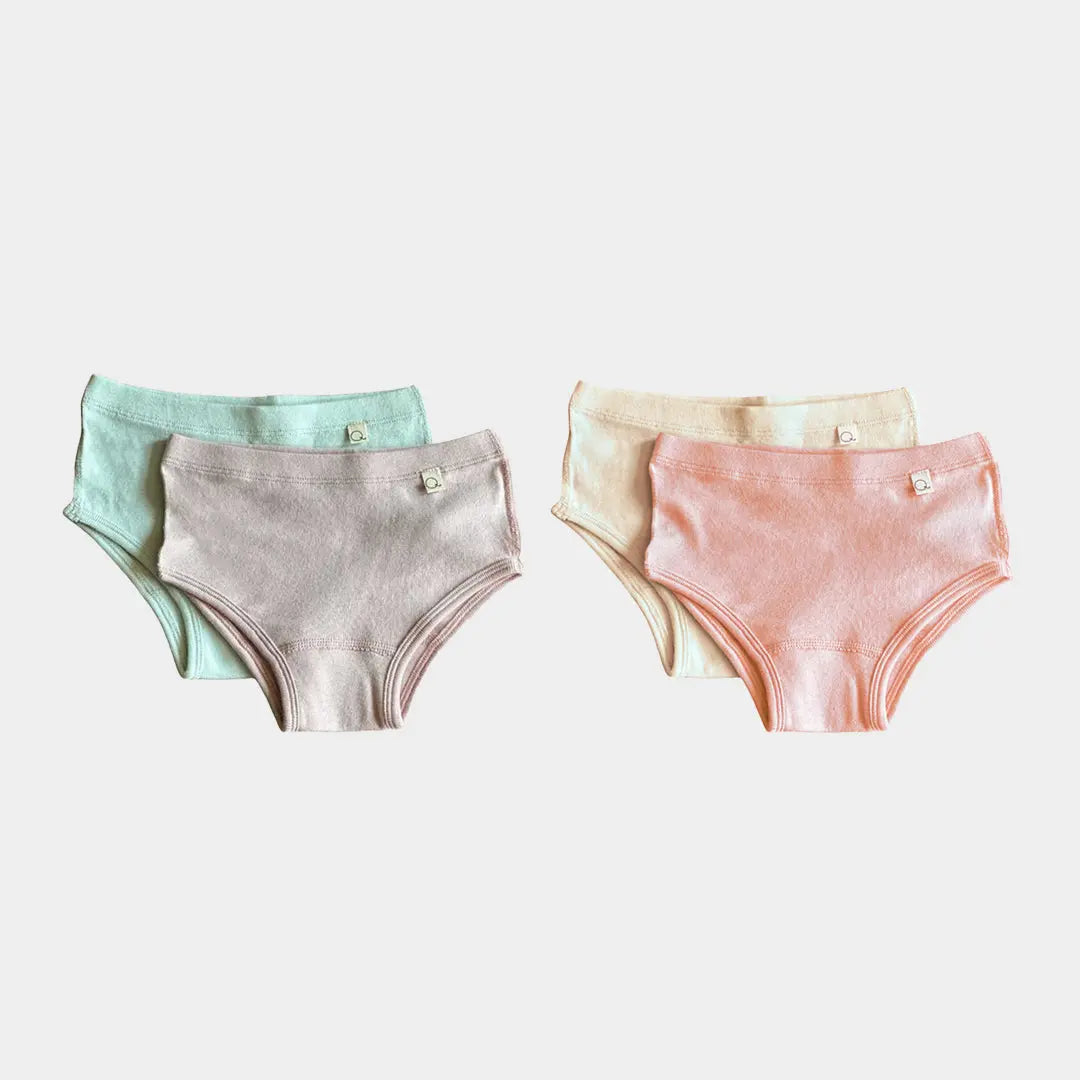 Organic Cotton Girls Underwear 4-Pack Bundle