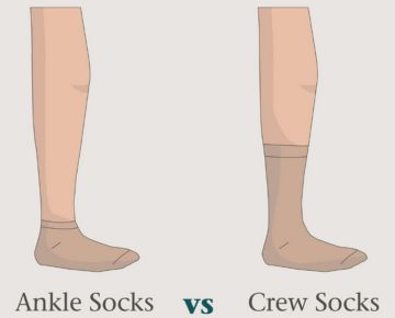 ankle vs crew socks