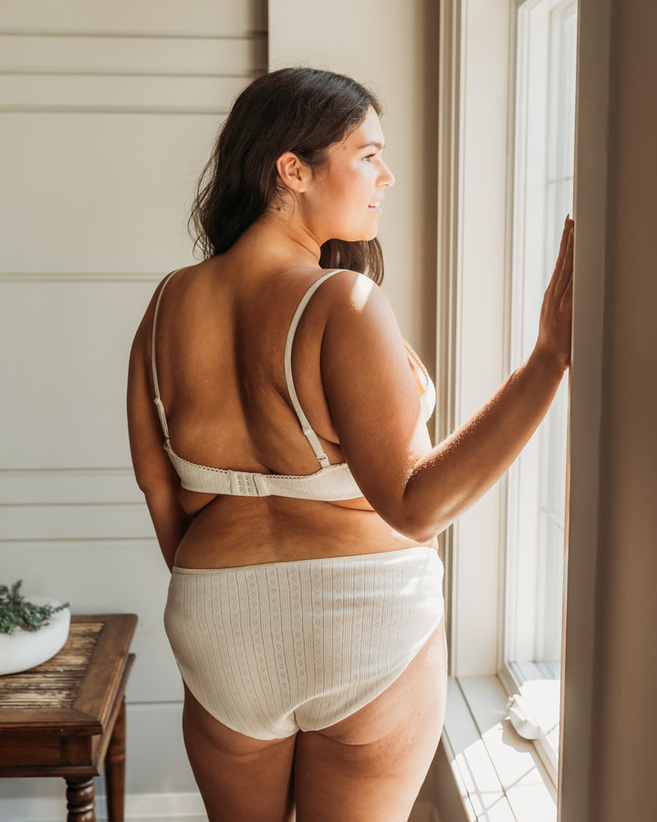 Women's Pointelle French Cut Bikini - 100% Organic Cotton