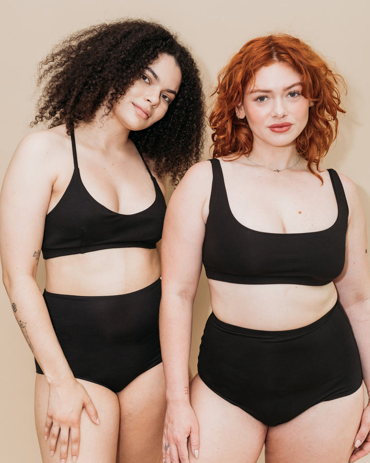 Women's High Waist Brief - 95% Organic Cotton