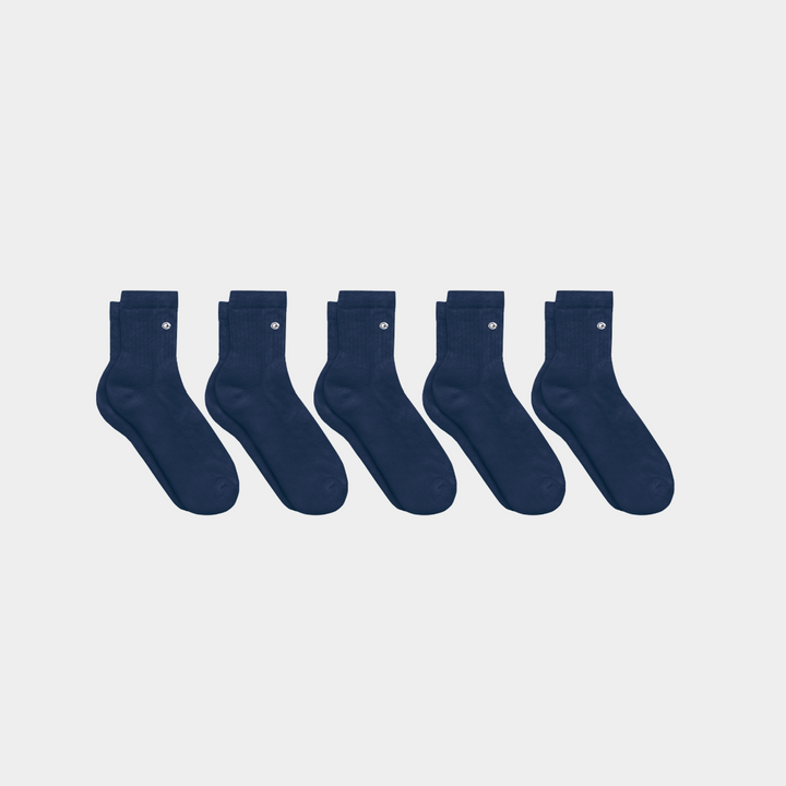 Merino Wool - Cotton Midweight Quarter Pacers - Kids (3 & 5 Pack)