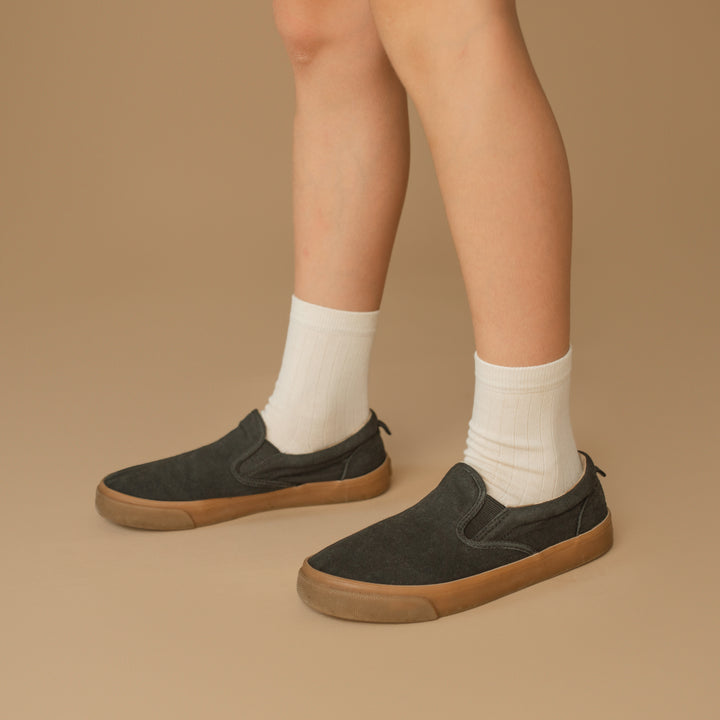 Cotton Quarter Pacers Kids Socks (Midweight) - 97% Organic Cotton