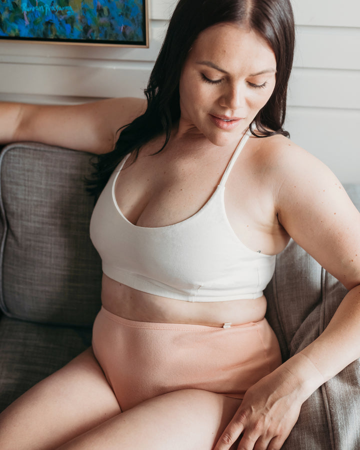 Women's Criss-Cross Bralette - 100% Organic Cotton