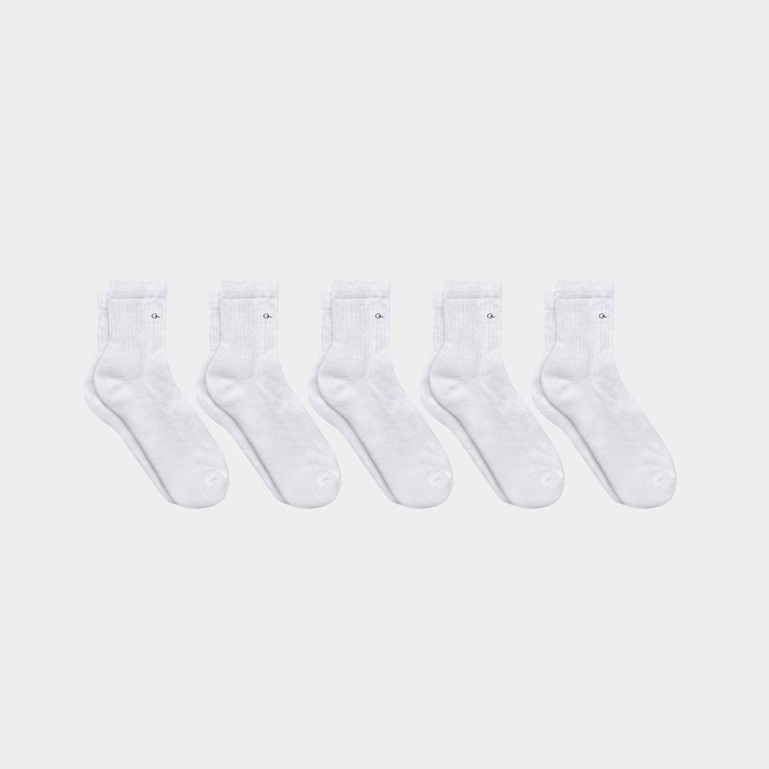 Merino Wool - Cotton Midweight Quarter Pacers - Kids (3 & 5 Pack)