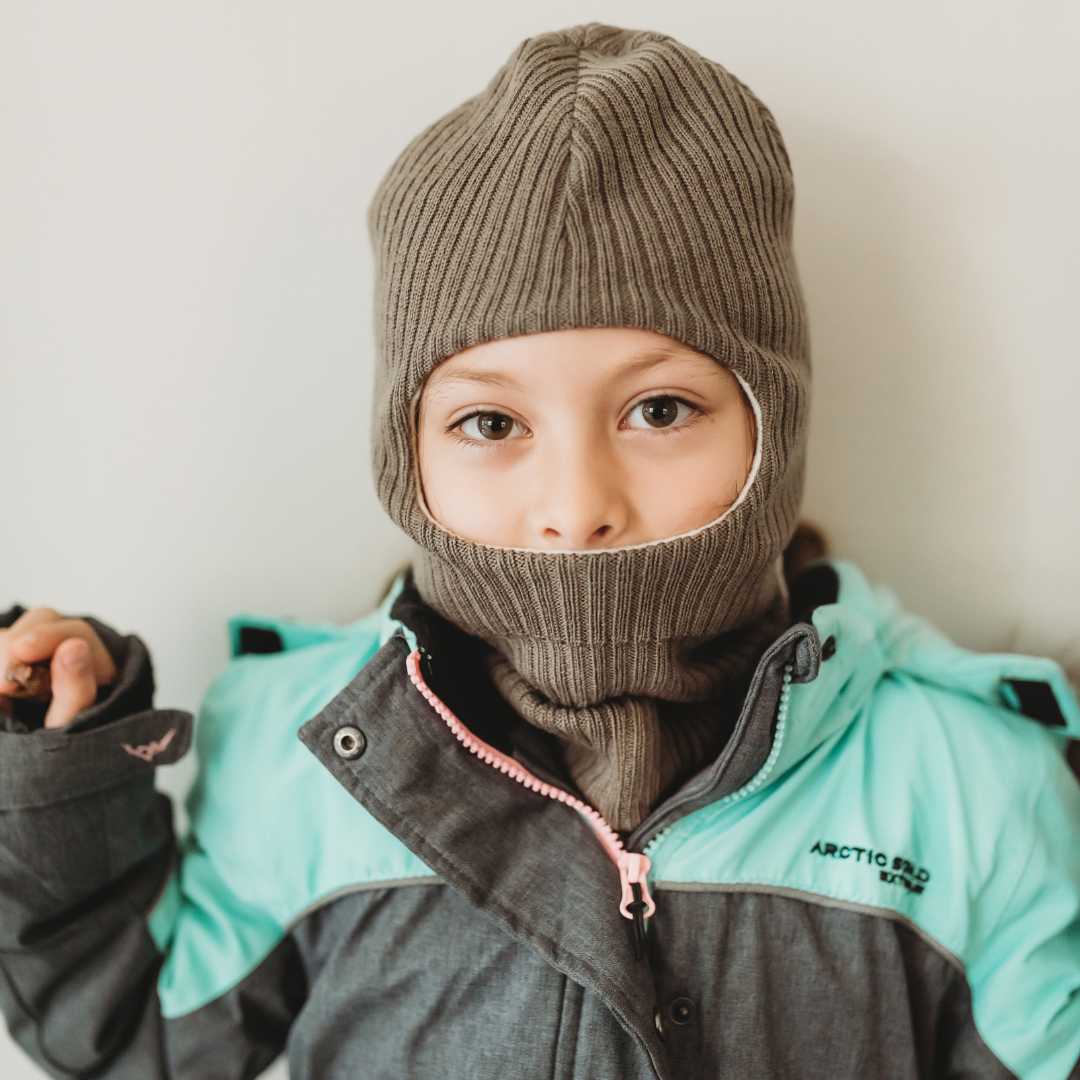 100% Merino Wool Kids Balaclava Q for Quinn