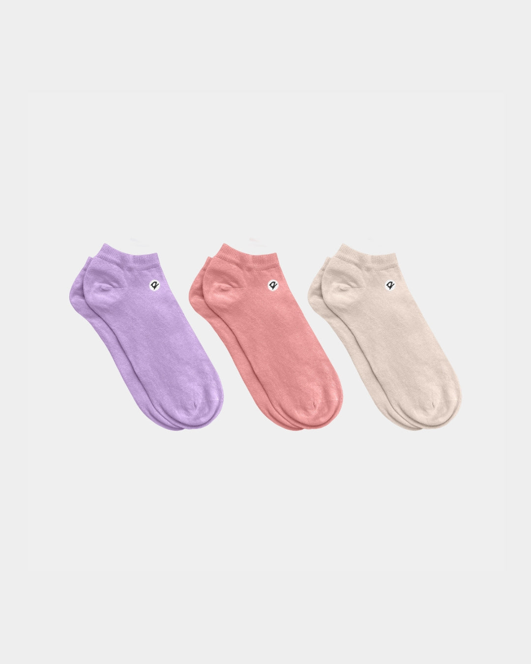 Adult Lightweight Ankle Socks - 98% Organic Cotton (3 pack)