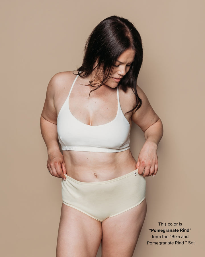 Womens Classic Brief - Natural, Plant Dyes - 100% Organic Cotton (2 pack)