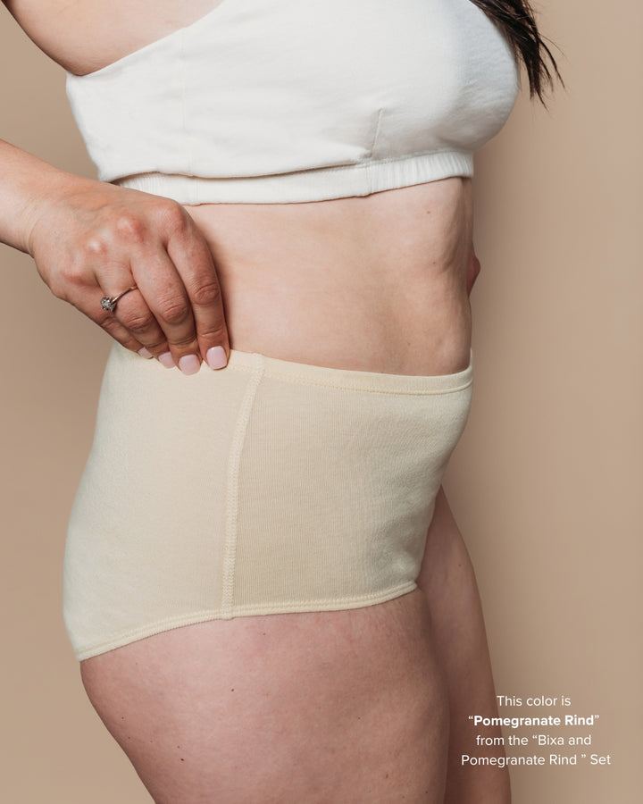 Womens Classic Brief - Natural, Plant Dyes - 100% Organic Cotton (2 pack)