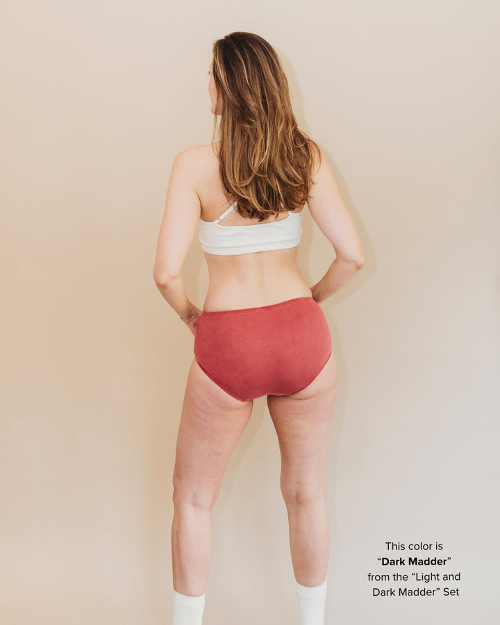 Womens Classic Brief - Natural, Plant Dyes - 100% Organic Cotton (2 pack)