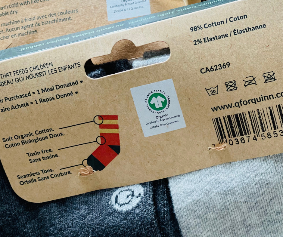 GOTS certified organic socks