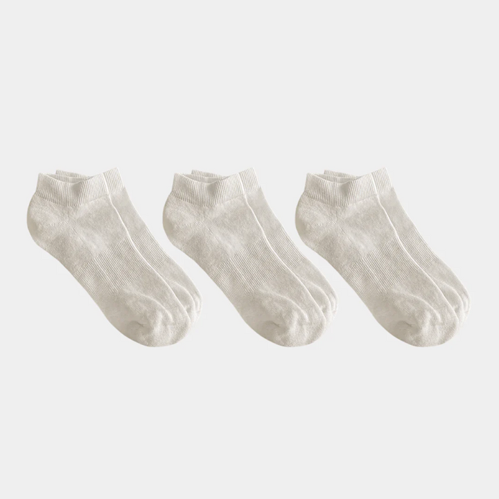 Pure (no dye) Cotton Ankle Pacers (Midweight) - 97% Organic Cotton