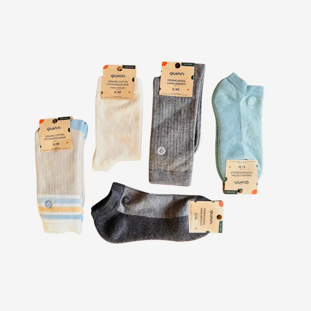 Adult Socks Starter Bundle (5-pack) Q for Quinn™