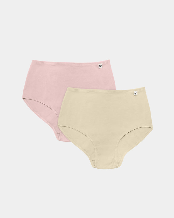 Womens Classic Brief - Natural, Plant Dyes - 100% Organic Cotton (2 pack)