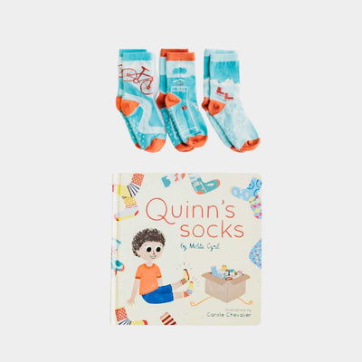 organic cotton socks and book gift
