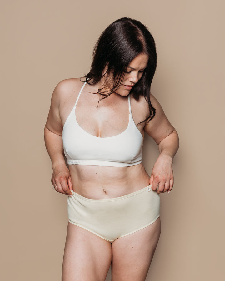 Womens Classic Brief - Natural, Plant Dyes - 100% Organic Cotton (2 pack)