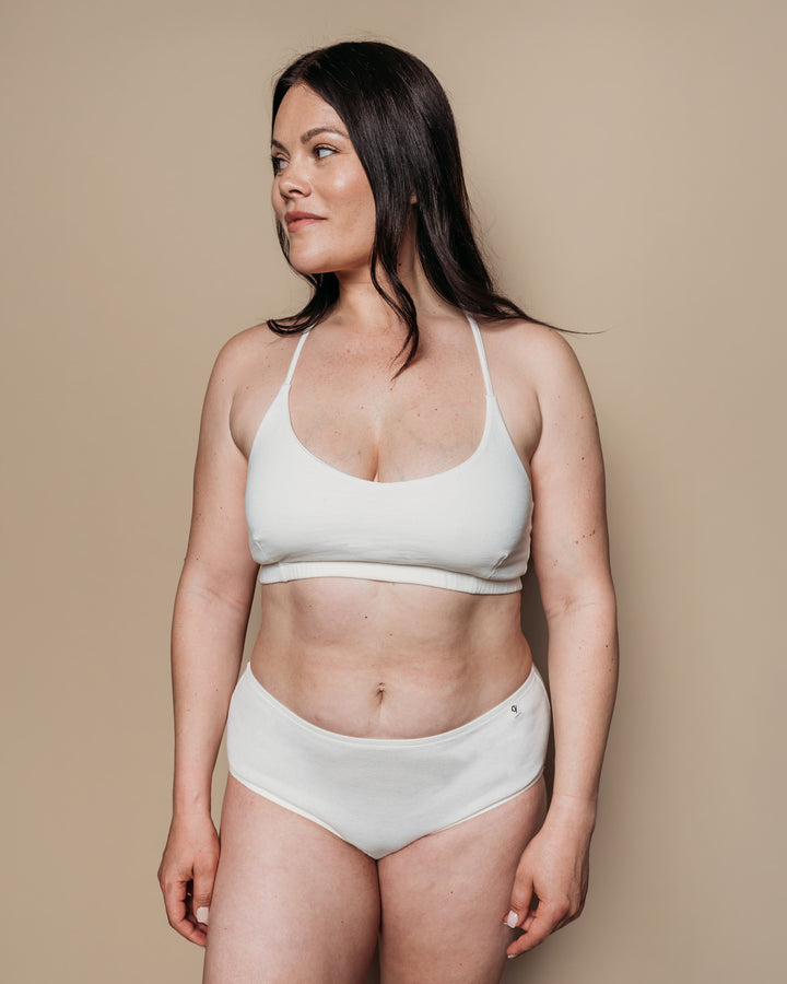 Pure (no dye) Women's Classic Briefs & Bralette Set (2 Pack)