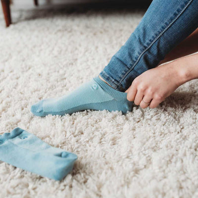 blue ankle socks for womens 