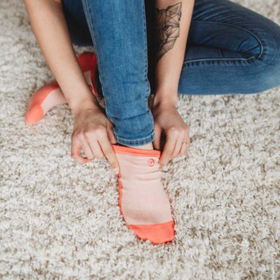 organic cotton pink womens socks