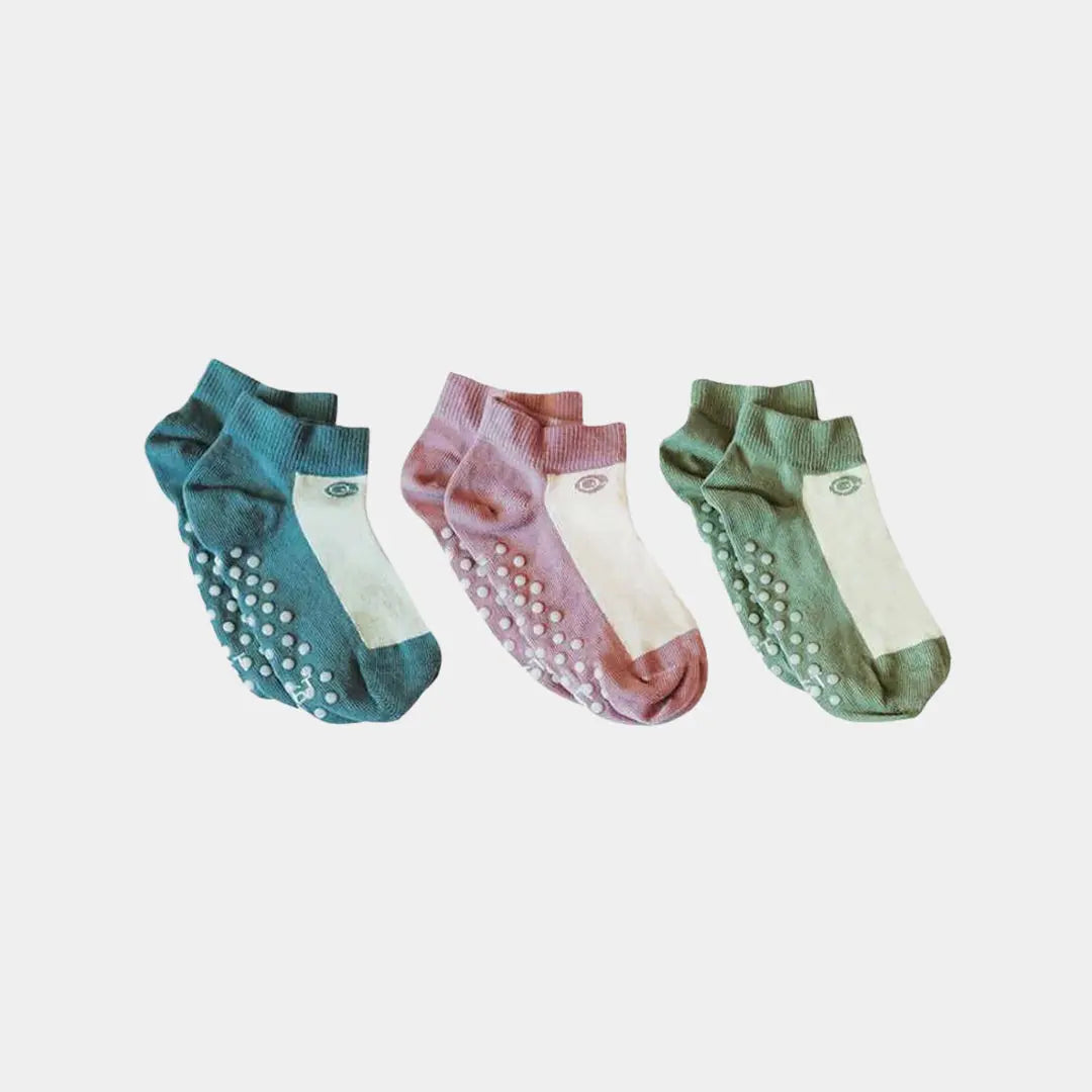 Cool Tones Ankle Socks - Kids (3 pack) - 98% Organic Cotton Q for Quinn™