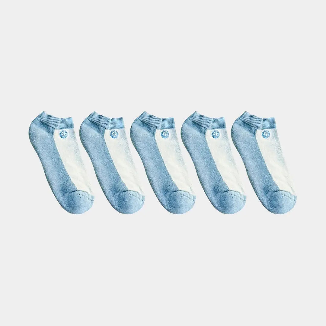 Cool Tones Midweight Ankle Socks - 98% Organic Cotton Q for Quinn