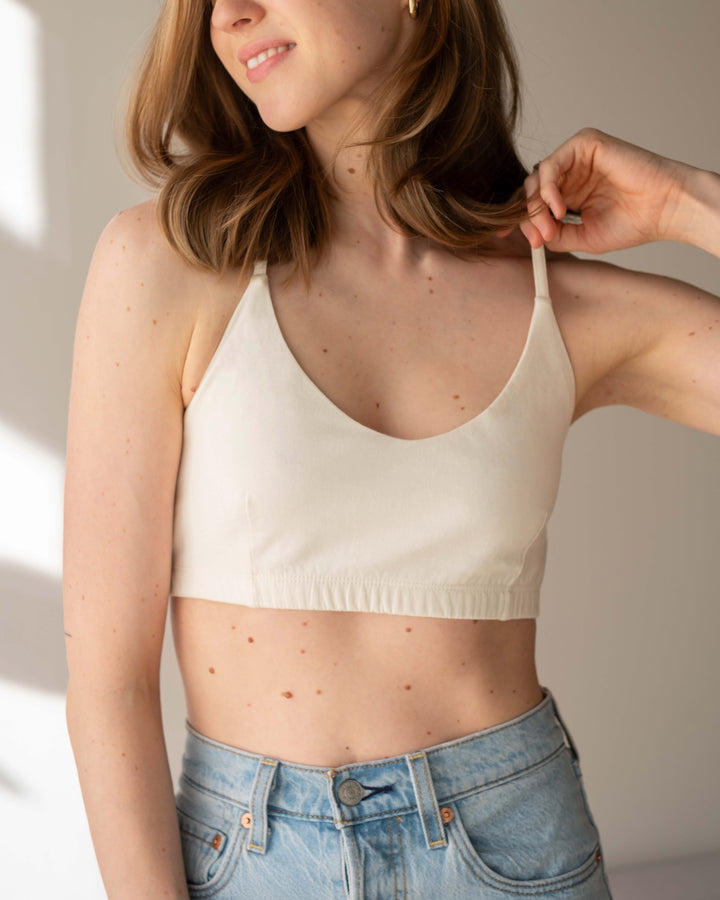 Women's Criss-Cross Bralette - 100% Organic Cotton