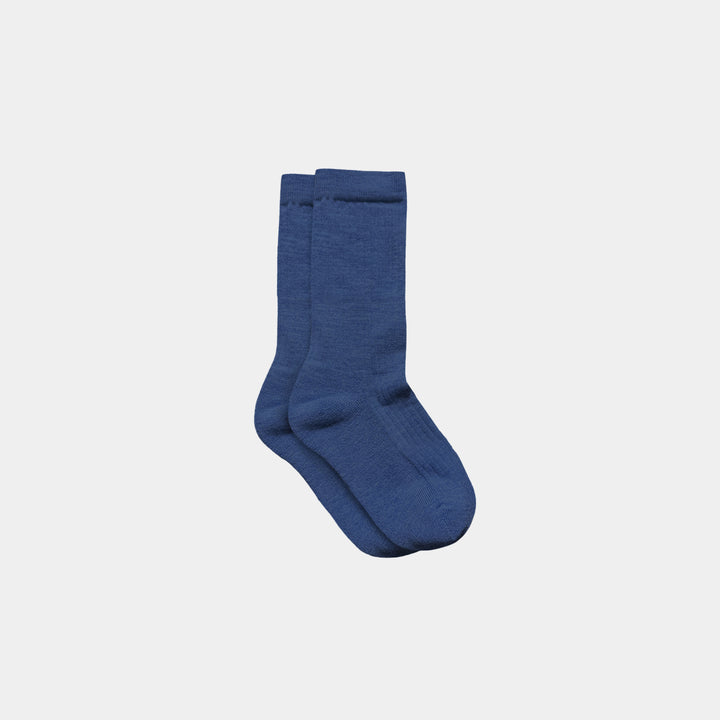 deep ocean merino wool kids socks