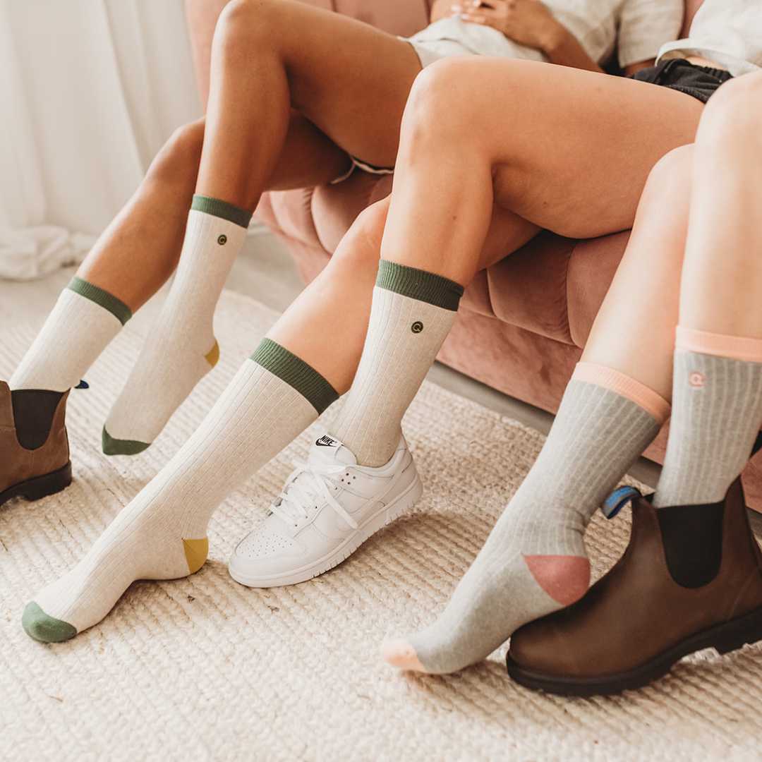 Heavyweight Terry Cotton Adult Socks Q for Quinn