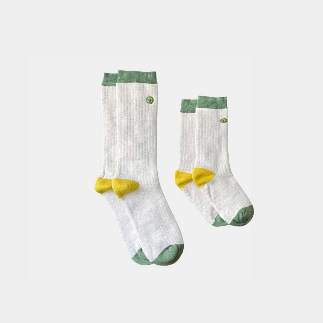 Heavyweight Terry Cotton Matching Family Socks (2-pack) Q for Quinn