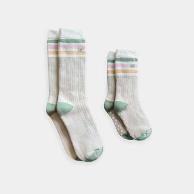Heavyweight Terry Cotton Matching Family Socks (2-pack) Q for Quinn