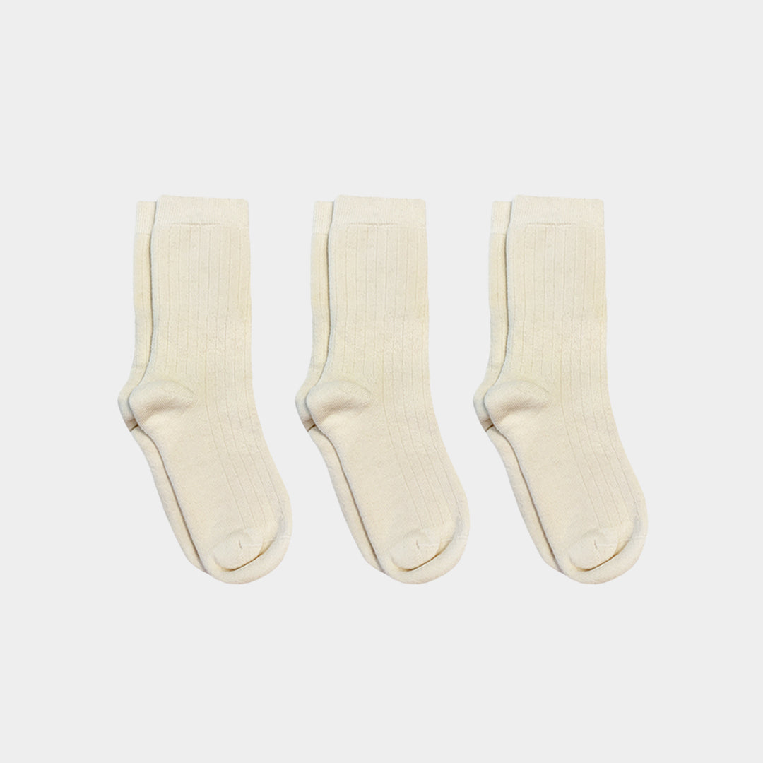 Heavyweight (Thick) Cotton Kids Socks - 98% Organic Cotton