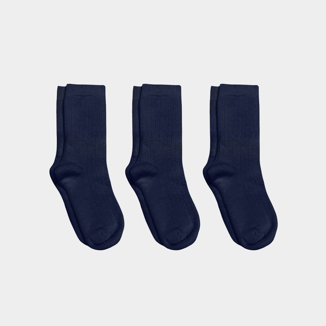 Heavyweight (Thick) Cotton Kids Socks - 98% Organic Cotton