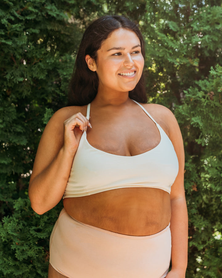 Women's Criss-Cross Bralette - 100% Organic Cotton
