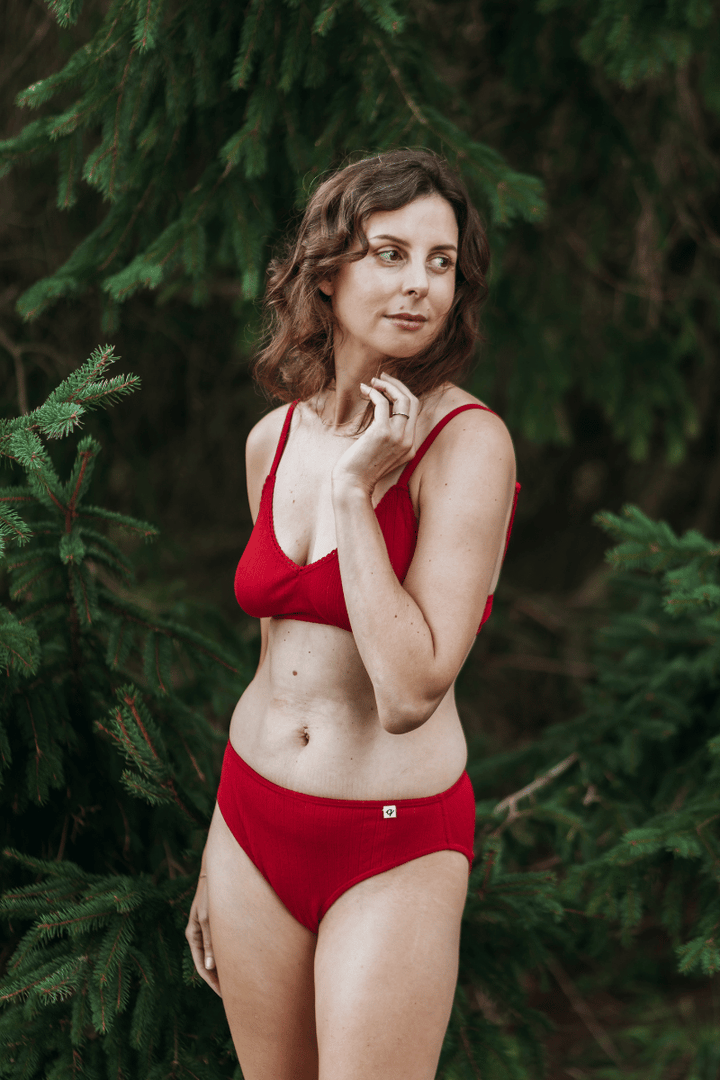 Women's Pointelle French Cut Bikini - 100% Organic Cotton