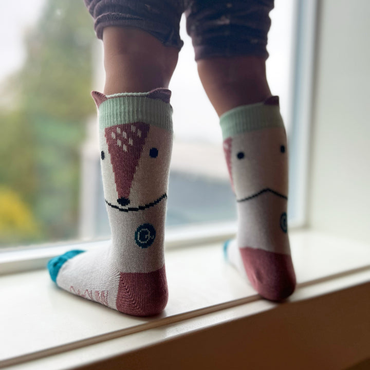 Mixed Patterns Kids Socks (3-pack) - 98% Organic Cotton